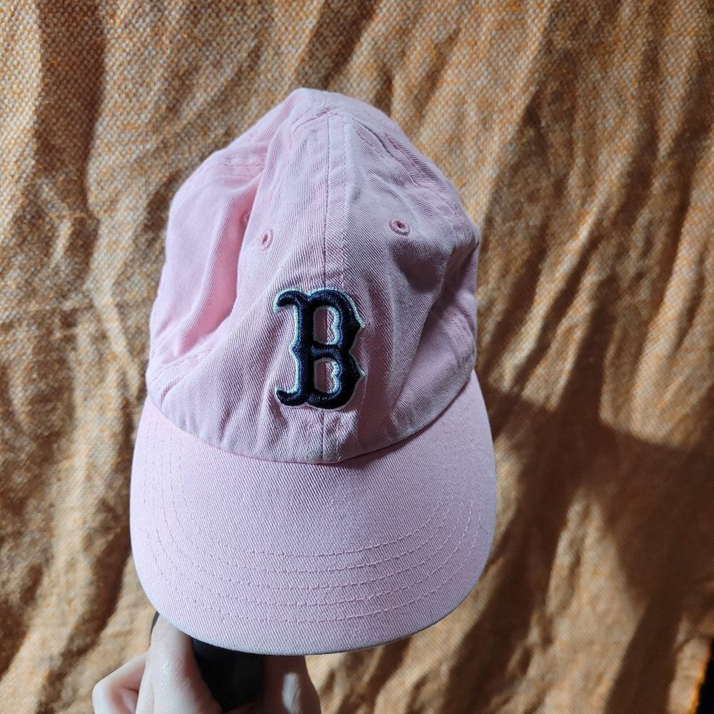 '47 Kids Pink Baseball Cap with Black Letter (Boston) - Picture 5 of 9